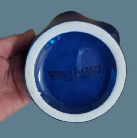 World Market Set Of 6 Colbalt Blue Ruffled Small Serving Bowls - Picture 5 of 5